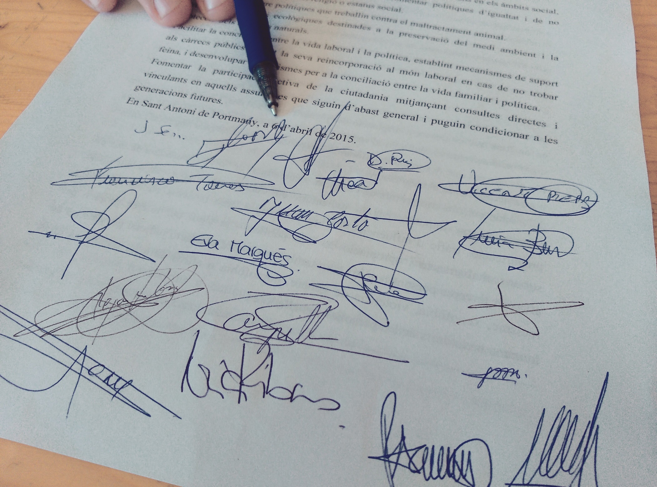 codi etic signatures